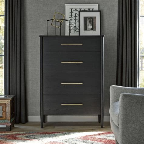 tall black dresser