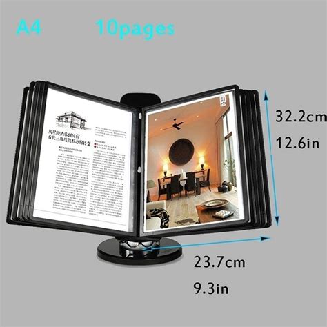 Poster Display Rack Wall-ounted Flip File Holder - Wall Reference ...