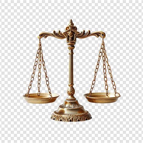 Balance scale isolated on transparent background | Premium AI-generated PSD