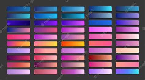 Premium Vector | Gradient color palette design