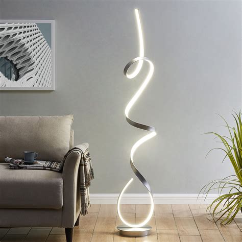 Silver LED Amsterdam Floor Lamp - Finesse Decor - Touch of Modern