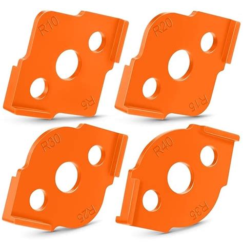 Serplex® 4Pcs Round Corner Guide for Router Radius Jig Templates ...