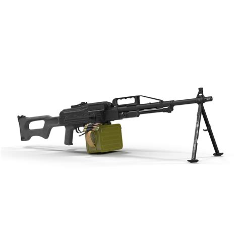 Russian Light Machine Gun Pecheneg 3D model | 3D Molier International