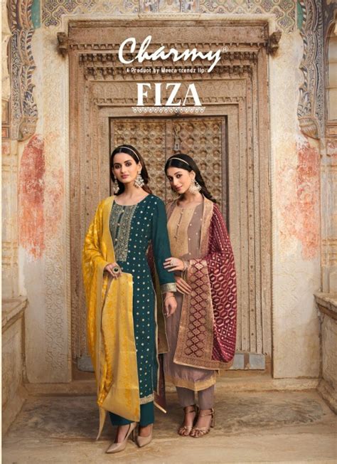 Zisa Charmy Fiza Wholesale Designer Jacquard Salwar Kameez - textiledeal.in