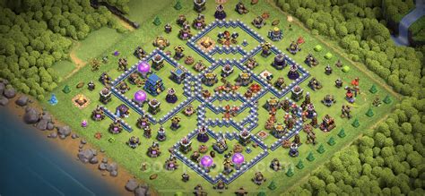 Farming Base TH12 with Link, Anti 3 Stars, Hybrid - Clash of Clans ...