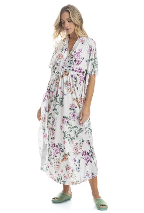 kaftan Feminino Longo Microfibra Daniela Tombini