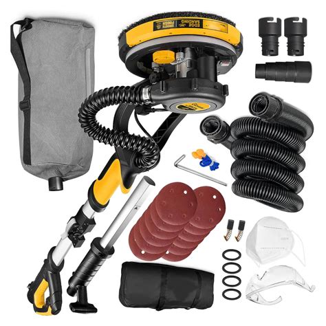 Drywall Sander With Vacuum Electric Popcorn Ceiling Sander Speed 900-1 ...