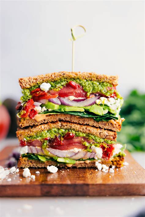 Veg Bread Sandwich Protein Packed Veggie Sandwich