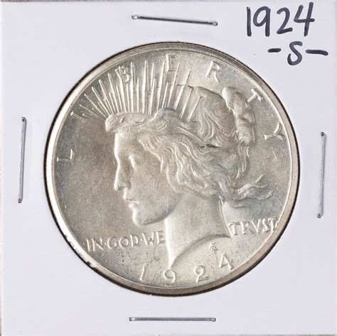 1924-S $1 Peace Silver Dollar Coin