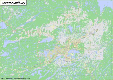 Sudbury Map | Ontario, Canada | Detailed Maps of Greater Sudbury