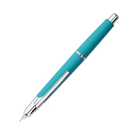 Moonman Majohn A2 Fountain Pen - Peacock Blue Silver Clip - Extra Fine ...