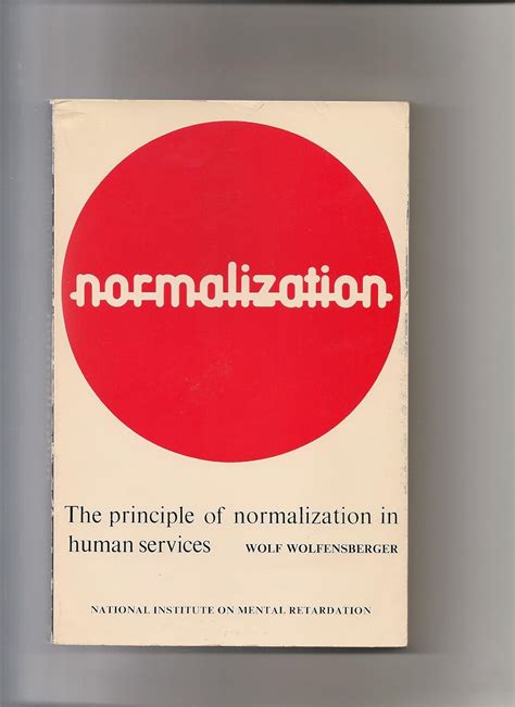 Buy The Principle of Normalization in Human Services Book Online at Low ...