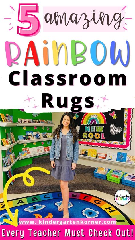 5 Rainbow Classroom Rugs for Kindergarten - Kindergarten Korner - A ...