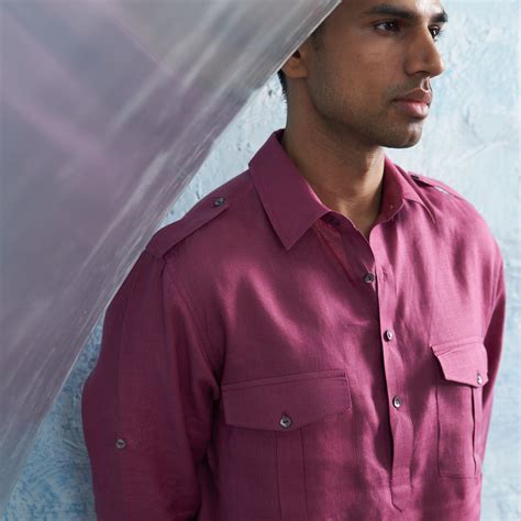 Grape Pink Linen Pathani Set: Elevate Your Style with Timeless ...
