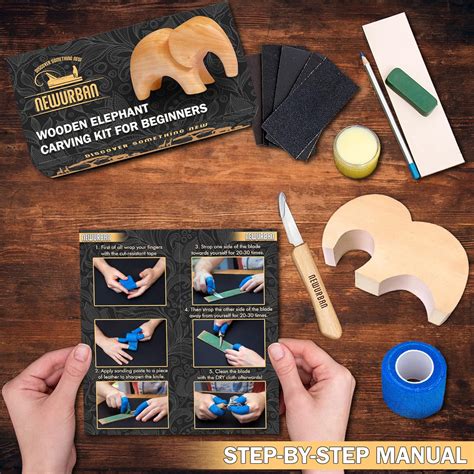 Buy Wood Carving Kit for Beginners - Whittling kit with Elephant ...