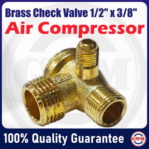 Air Compressor Brass Check Valve 1/2" x 3/8" - GWM Marketing Sdn Bhd