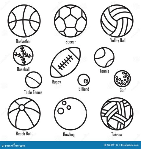 Sports Balls Coloring Pages