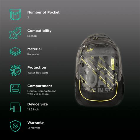 Buy Skybags New Arthur Polyester Laptop Backpack for 15.6 Inch Laptop ...