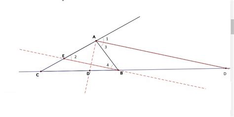 bisector of exterior angle CAF of triangle ABC, intersects side BC ...