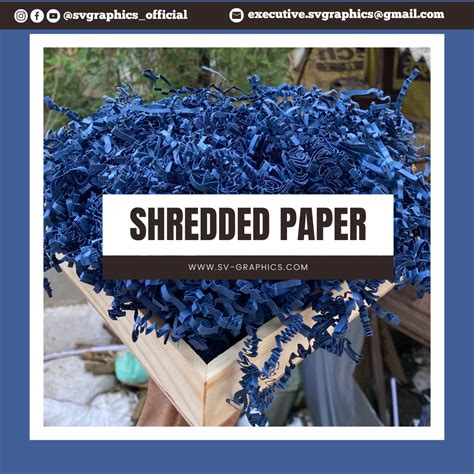 Navy Blue Shredded Paper – SV Graphics