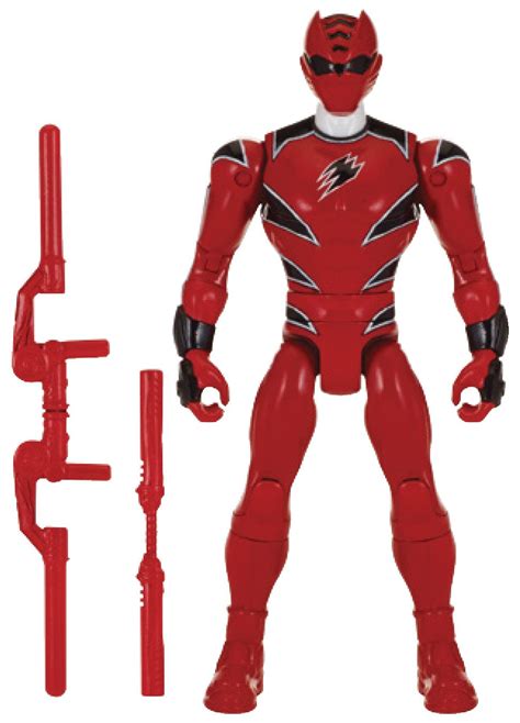 Power Rangers Super Megaforce - 5" Jungle Fury Red Ranger Action Hero ...