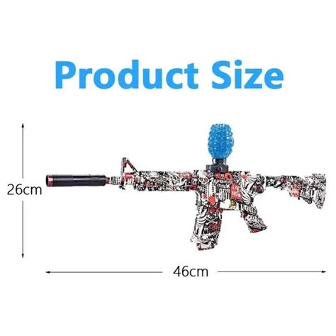 VikriDA Electric M416 Gel Blaster Gun with 5000 Gel Balls, Battery Gun ...
