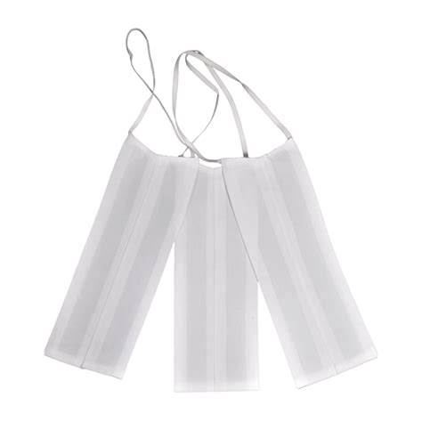 Premium Elastic White Cotton Barrister Band, Pack of 3 By Lawmart