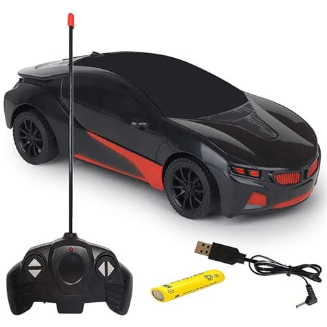 CADDLE & TOES Remote Control Chargeable 3D Famous Car with Flashing ...