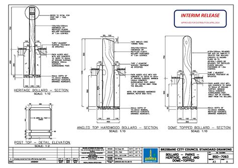 Standard Bollard Sizes at Vaughn Josephs blog