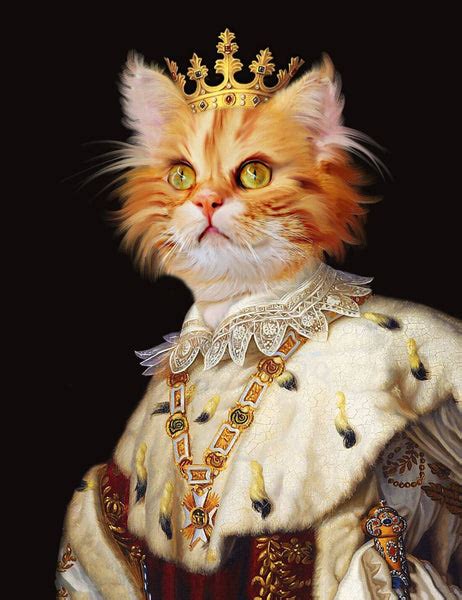 Royal Cat - Feline Portrait - Framed Prints by Tallenge Store | Buy ...