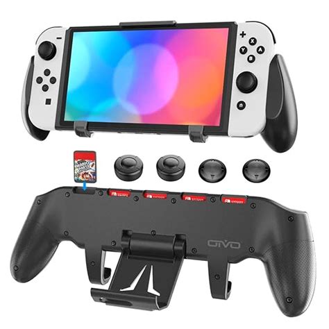 Switch Grip with Upgraded Adjustable Stand, Compatible with Nintendo ...