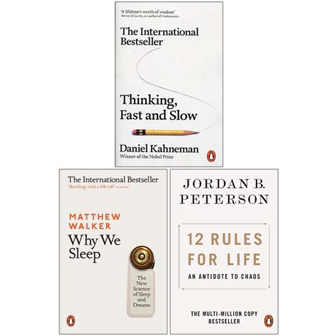 Buy Thinking Fast and Slow, Why We , 12 Rules for Life 3 Books ...