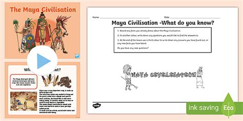 Introduction to the Maya Civilization Lesson Teaching Pack PowerPoint