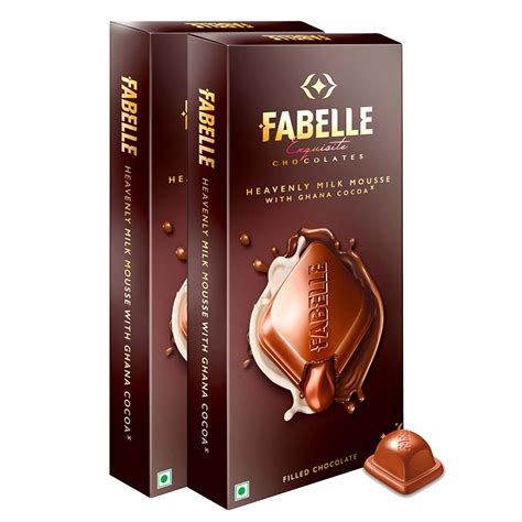 Fabelle Heavenly Milk Mousse With Ghana Cocoa, Centre-Filled Milk ...