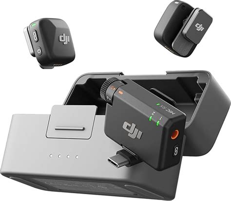 DJI Mic Mini (2 Transmitters + 1 Receiver + Charging Cradle), Ultra ...