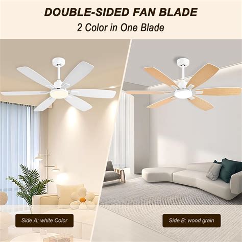 Ayaoty Ceiling Fans with Lights, 52 Inch Ceiling Fan with India | Ubuy