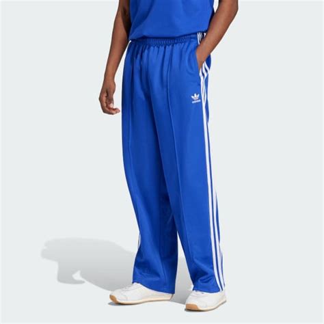 adidas Adicolor Baggy Fit Firebird Track Pants - Blue | adidas India