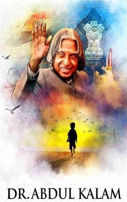 A. P. J. Abdul Kalam Wall Poster For Room With Gloss Lamination M25 ...