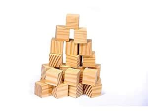 Buy Woodkit Kitchenware Wooden Block Cubes for Crafts DIY Project - 1 ...