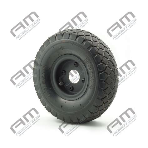 Am Robotics Heavy-Duty 10 Inch Pneumatic Wheel for Robotics & Industri