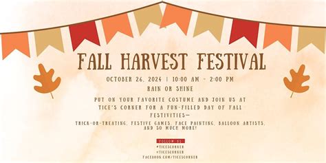 Tices Corner Fall Harvest Festival 2024, Tice's Corner Marketplace ...