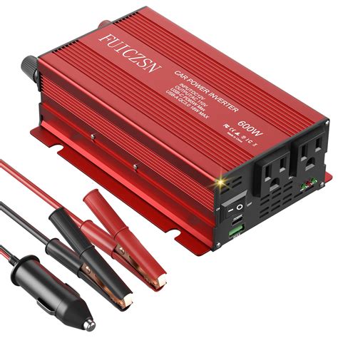 FSATBTNE 400W Power Inverter - 12V DC To 110V AC Car Adapter With 65W ...