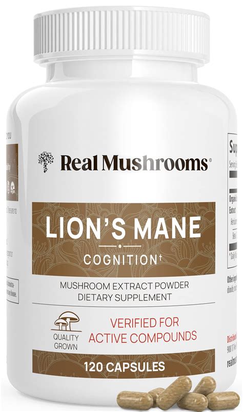 Buy Real Mushrooms Lion’s Mane s - Lions Mane Mushroom Extract for ...