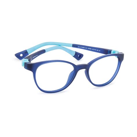 Buy Kids Glasses: Matte Blue Transparent Blue Sky Blue Full Rim Round ...