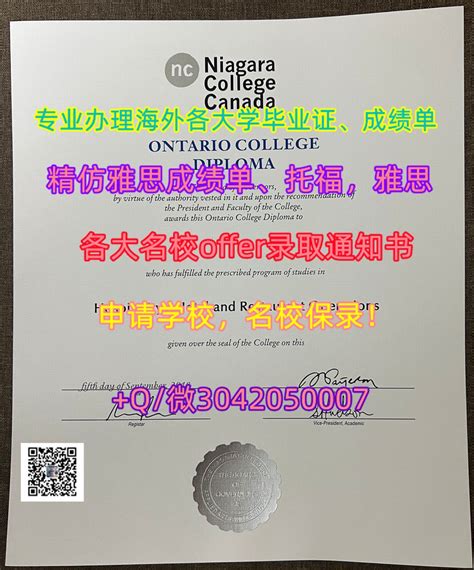 1. 加拿大ID办理Niagara毕业证原版,+Q/微3042050007办理尼亚加拉学院毕业证书|办理Niagara文凭证书|办理 ...
