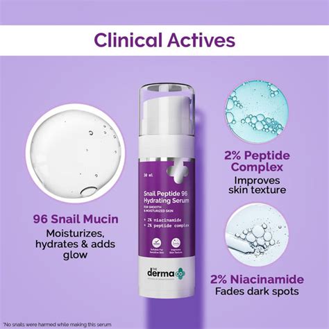 Snail Mucin Serum with Peptide 96 Hydrating Serum- 30ml – The Derma Co