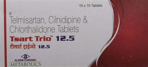 Tsart Trio 12.5mg Strip Of 10 Tablets: Uses, Side Effects, Price ...