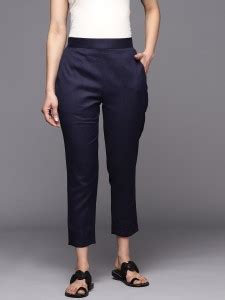 LIBAS Regular Fit Women Blue Trousers - Buy LIBAS Regular Fit Women ...