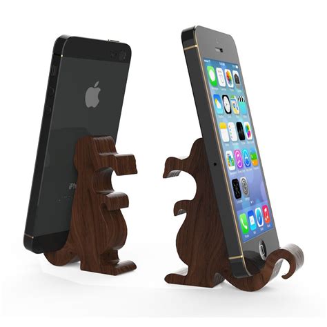 Rainforest Italy Modern Sheesham Wood Natural Finish Dino Mobile Stand ...