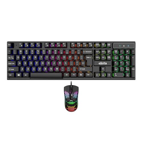 Amazon.in: Buy Elista Wired USB Keyboard & Mouse Combo | RGB Backlit ...